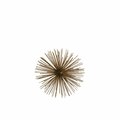 Urban Trends Collection 8 x 8 x 8 in. Metal Sea Urchin Ornamental Sculpture Decor, Coated Finish - Gold, Small 21923